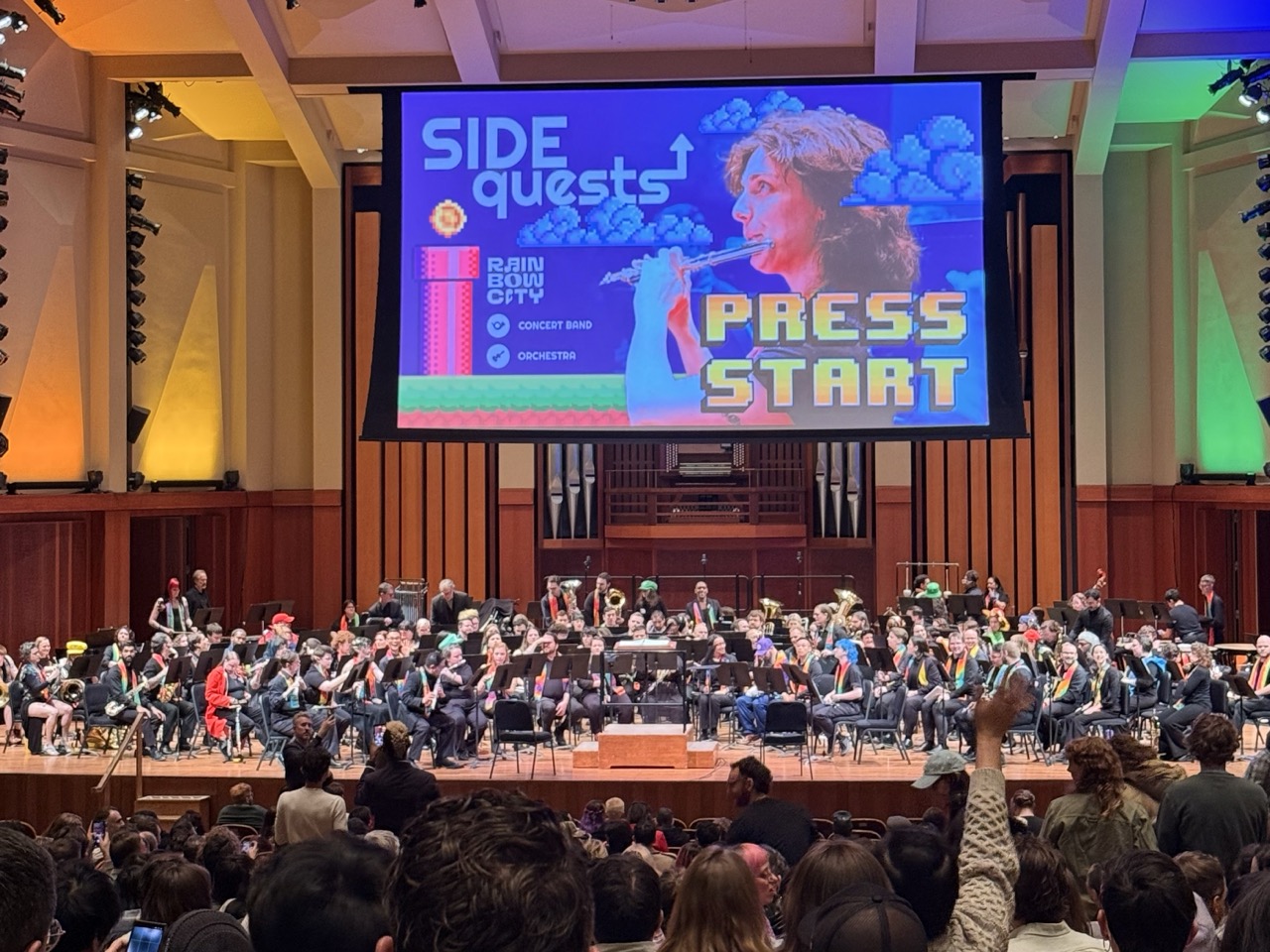 Rainbow City at Benaroya Hall on March 13, 2026. Photo by Derek Cutting.